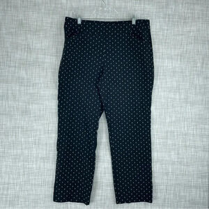 Talbots pants textured Womens Size 14 Black 2746